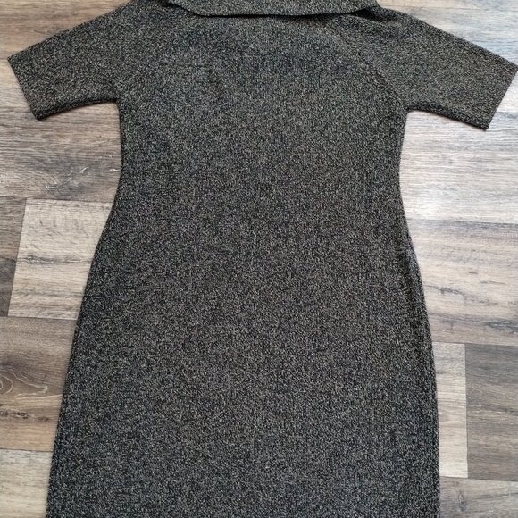 Calvin Klien Metallic Sweater Dress Size XL - Beautiful & Very Nice - Picture 3 of 9
